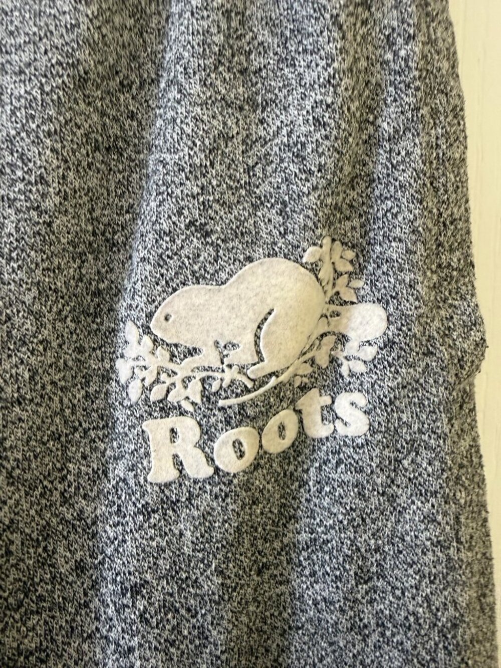 Roots Grey Beaver Graphic Sweatshirt & Jogger Sweatpant Set Size Small - Picture 9 of 11